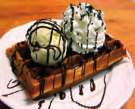 Gofre con helado